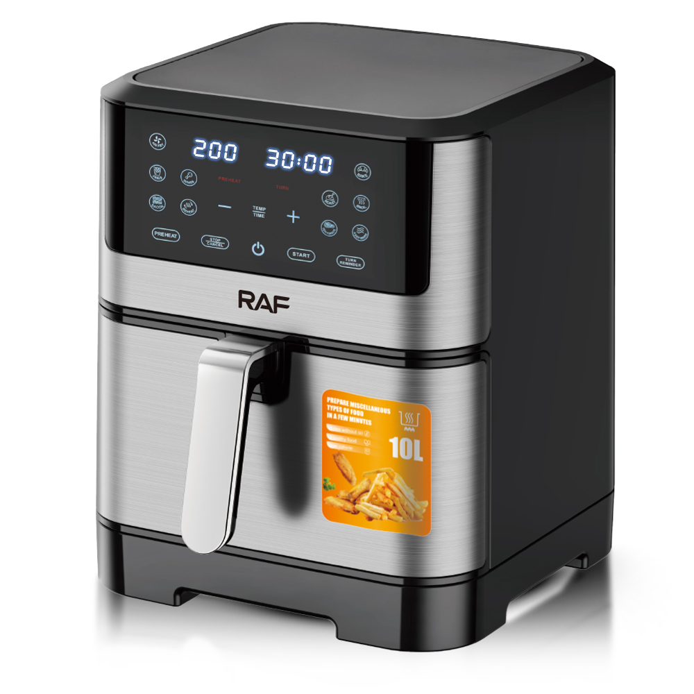 RAF European and American standard cross-border air fryer 8L large capacity touch screen smart home oil-free fryer electric baking cooking Specification drawing
