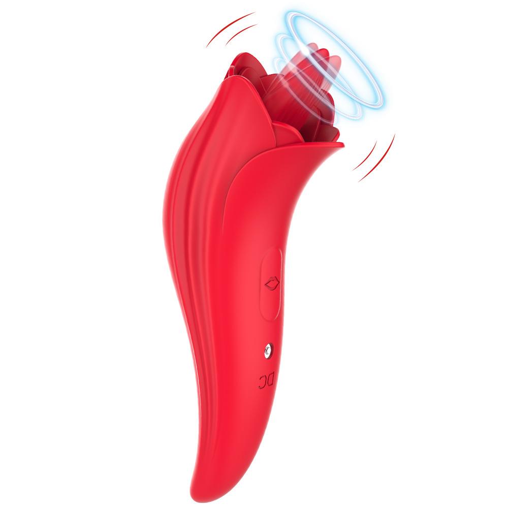 New Purple Bird Rose Tongue 5-Frequency Snake Licking Female Flirting Vibrators Adult Products Factory Wholesale