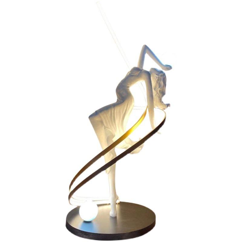 Humanoid Art Floor mp Creative Designer Hotel Club Sales Department rge FRP Goddess Sculptured Ornaments Item Picture