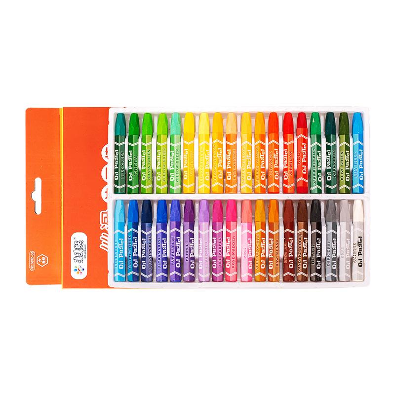 Potato Cat Hexagonal Cartoon Crayon Washable Multi-Color Children's Oil Wax Brush 12 Color Art Training Pen Factory Item Picture