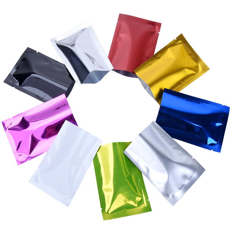 wholesale color aluminum foil bag facial mask packaging bag grocery bag liquid bag plated flat bag powder bag logo printing Item Picture