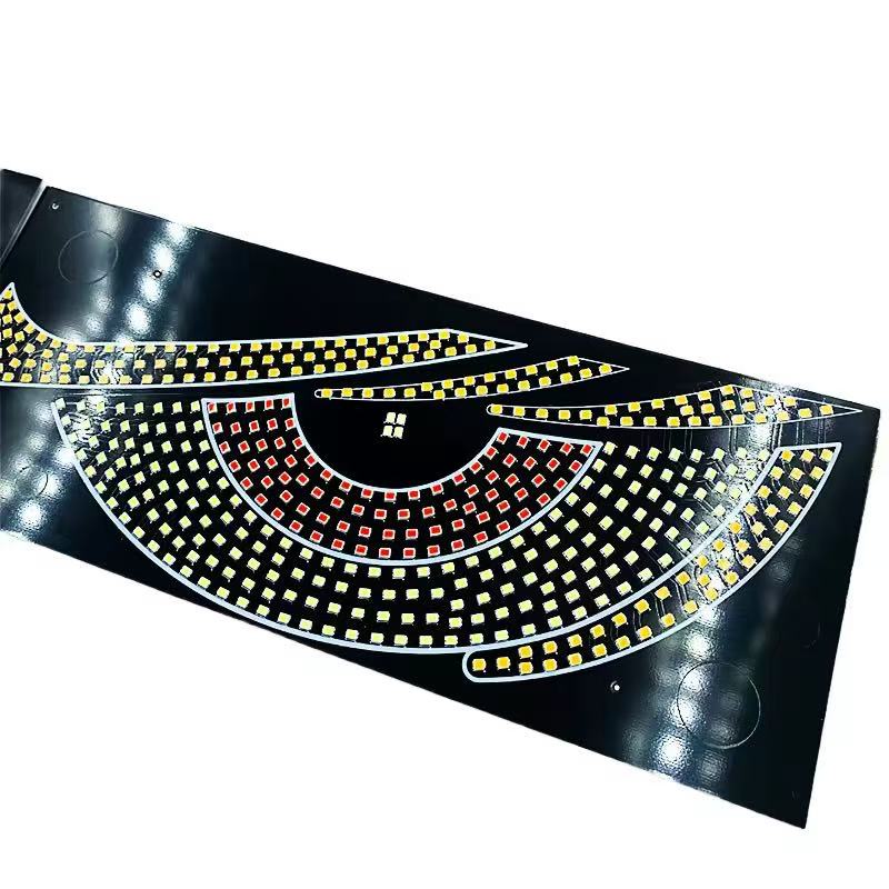 Car led eye screen, in-car wireless three-color display screen, car rear window LED display screen, Devil's Eye Application Scenario
