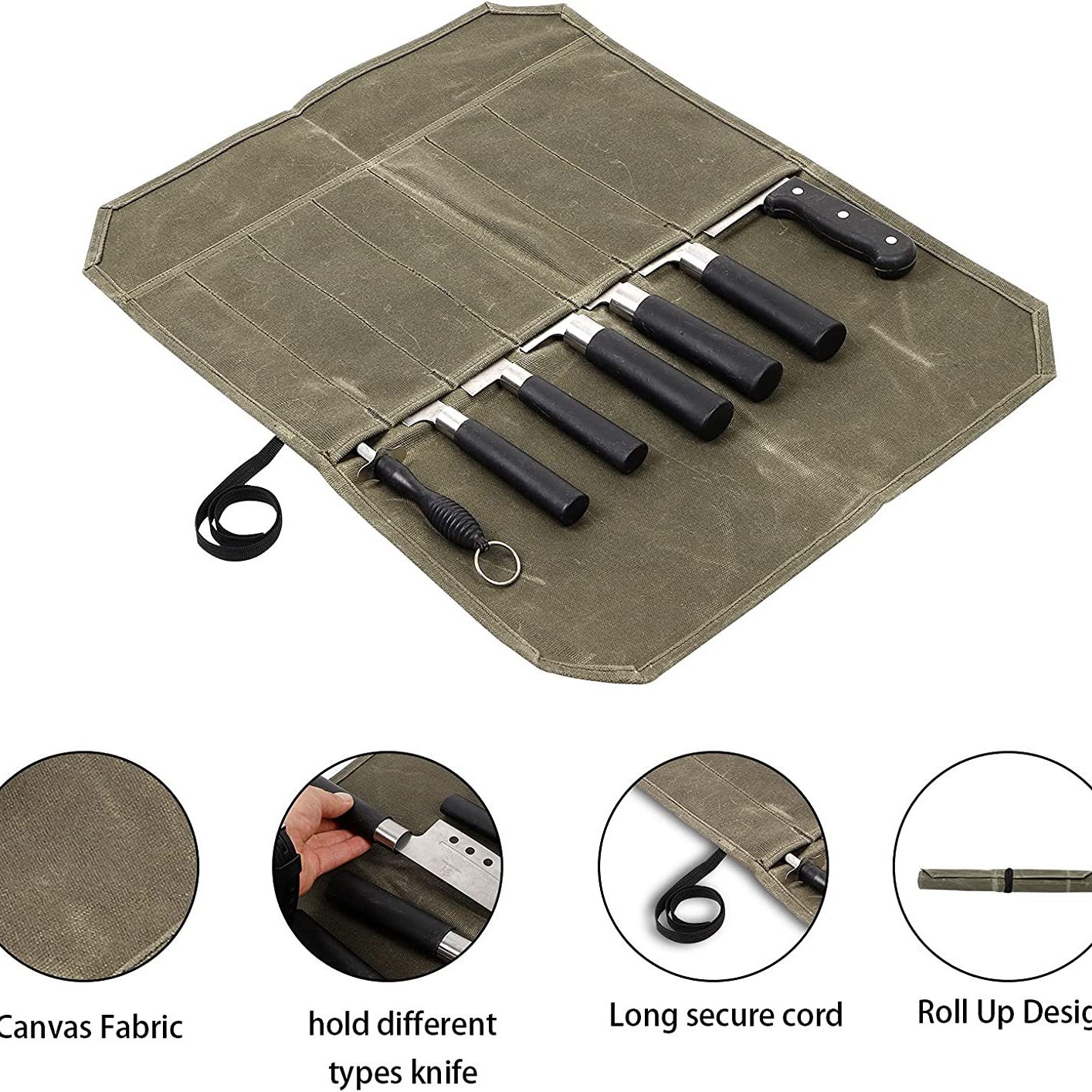 Cross-border Chef's knife bag Chef's Knife bag for kitchen picnic and barbecue details Picture