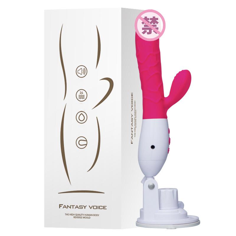 Silicone USB Charging Calling Bed Vibrator Rabbit Vibrator Double-Headed Vibrator for Women