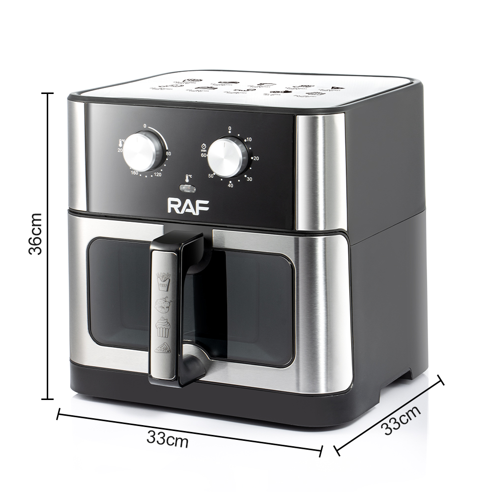 RAF European standard cross-border air fryer 10L large capacity household rotary oil-free fryer, smokeless electric grill, electric oven Specification image