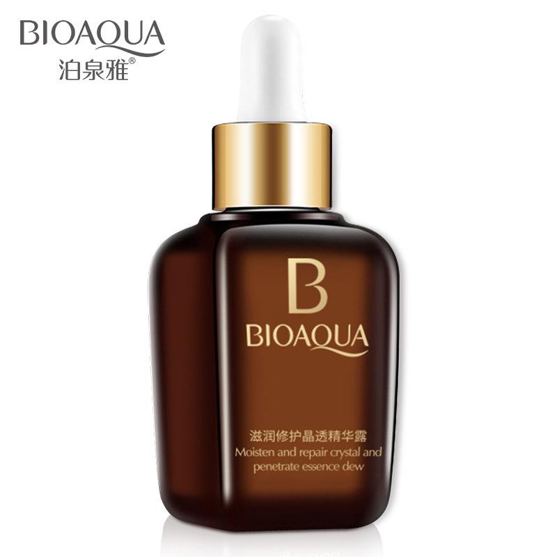Bioaqua Care Crystal Clear Smaller Brown Bottle Essence Brightening Skin Color Skin Care Products Hydrating Moisturizing and Nourishing Essence Application Scenario