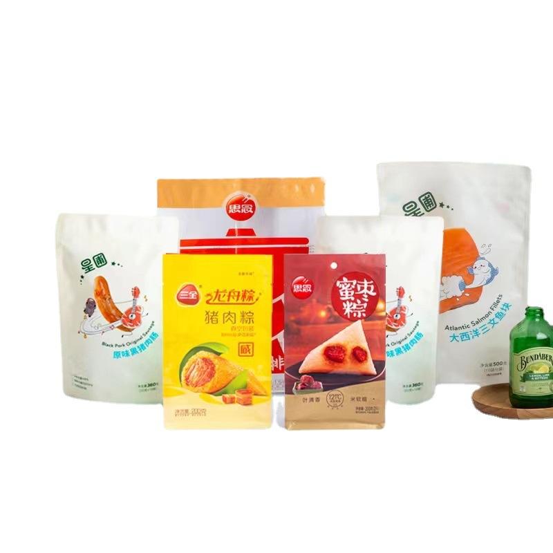 food packaging bag customized vacuum plastic grocery bag eight-side seal doypack aluminum foil bag customized tea packing bag Item Picture