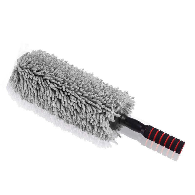 large round brush retractable car sweep duster car dust removal car brush car round bag car wash wax brush Item Picture
