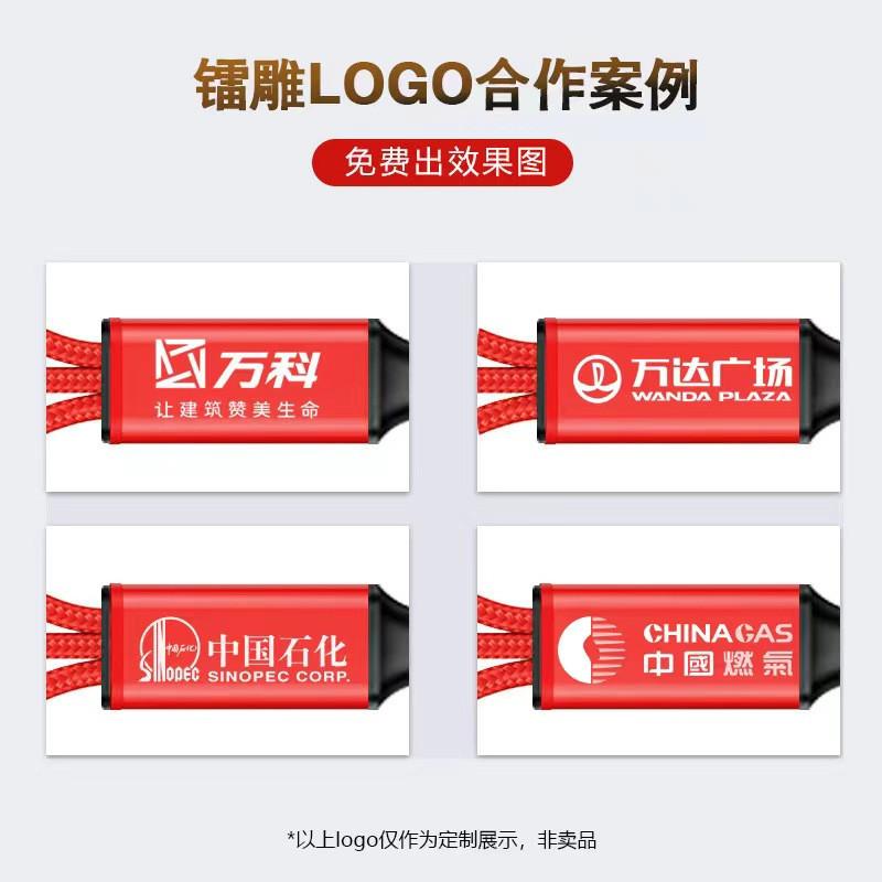 three-in-one data cable three-in-one multi-head phone fast charge wire factory wholesale android type-c braided charging cable details Picture