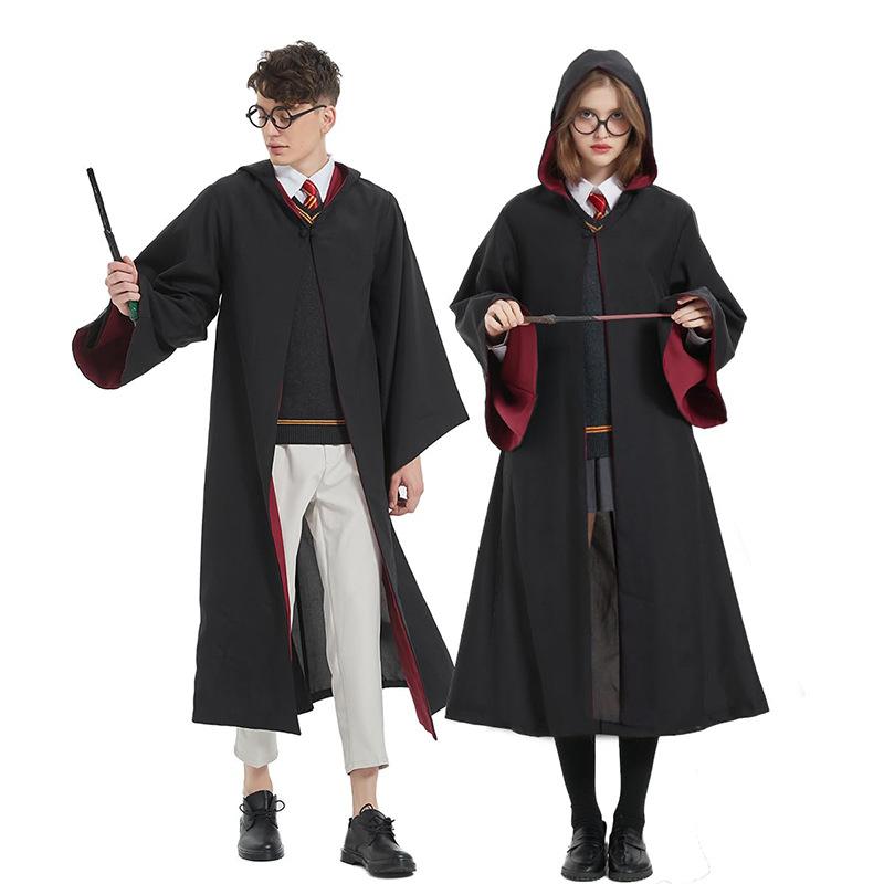 Cross-Border New Harry Potter Academy Robe Studio Magic Robe Cos Clothing Halloween Cospy Performance Costume details Picture