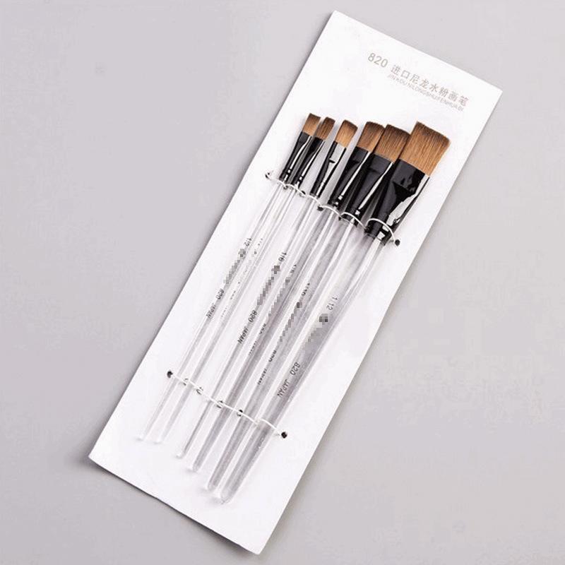 Factory Direct Supply Plastic Oil Painting Brush Supplies 820 Gouache King Water Chalk Set 6 Pcs/pack full figure