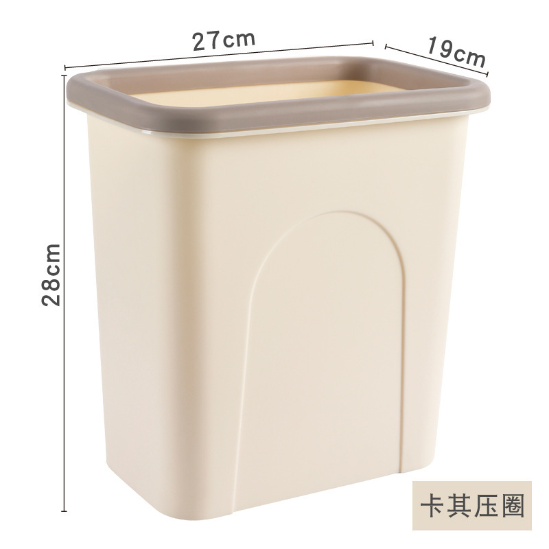W71-6004 Kitchen sliding lid trash can hanging vegetable peel Kitchen garbage collection pail Large trash basket undefined
