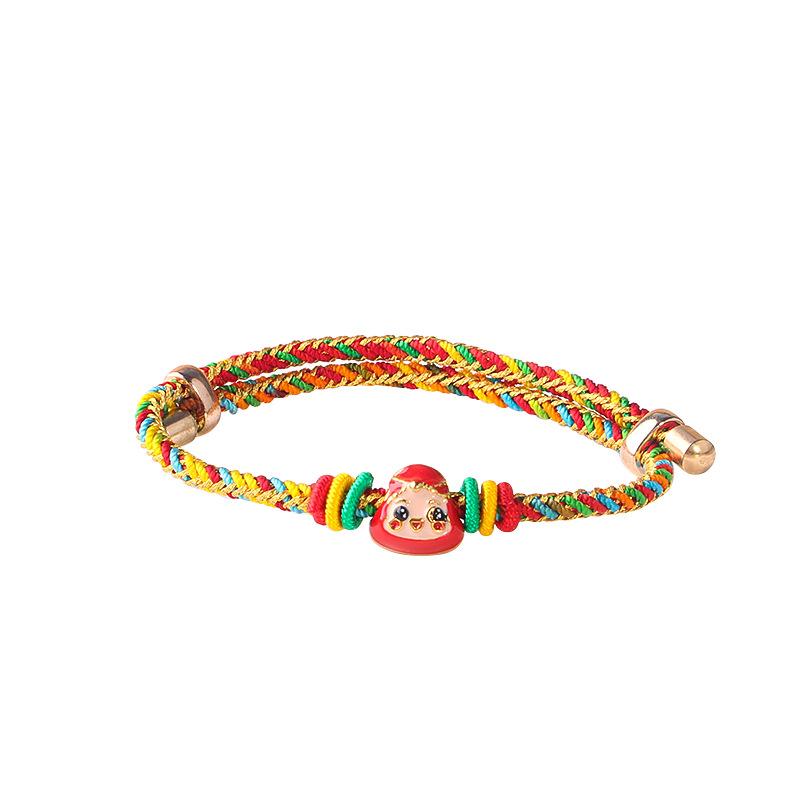 dragon boat festival blessing five-color rope bracelet gold rope bracelet five-color rope accessories hand-woven diy dripping oil zongzi Item Picture