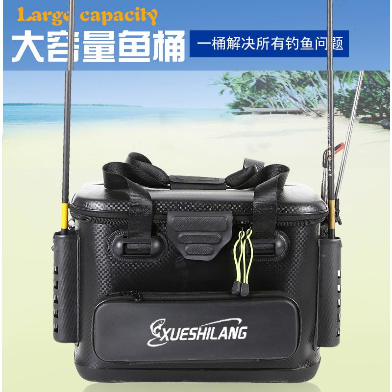 wholesale eva luer box fish box sea fishing barrel integrated water barrel fish bucket live fish fishing bucket raft fishing equipment