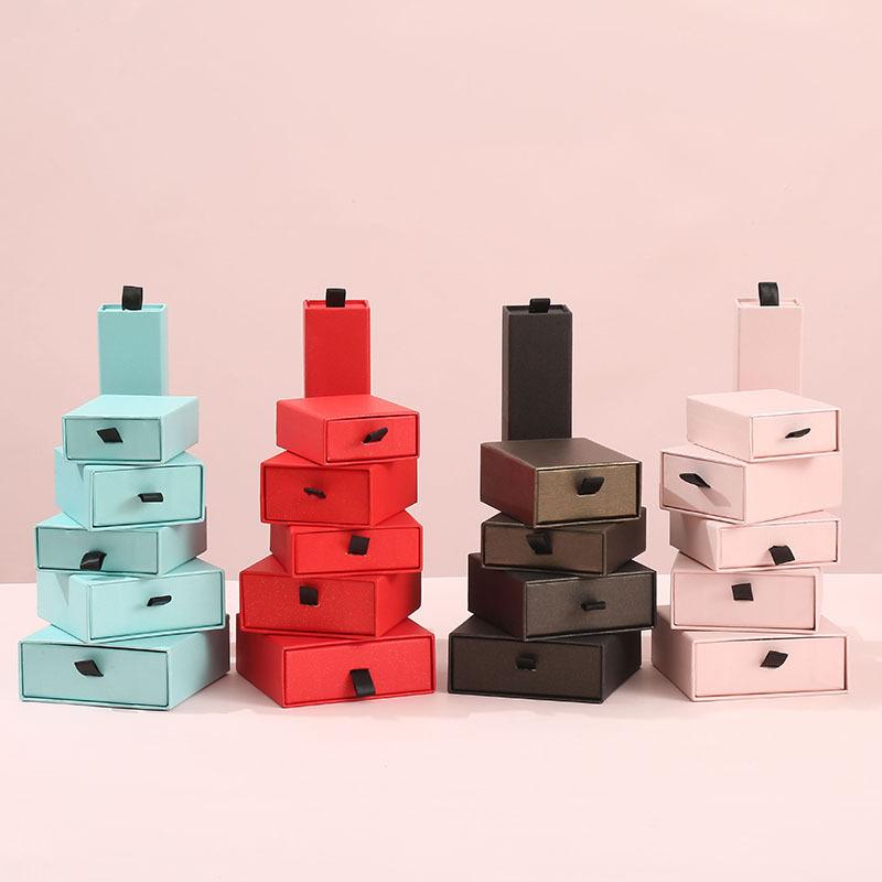 drawer box jewellery box ornament packaging box ring earrings pendant necklace bracelet gift box pull box
