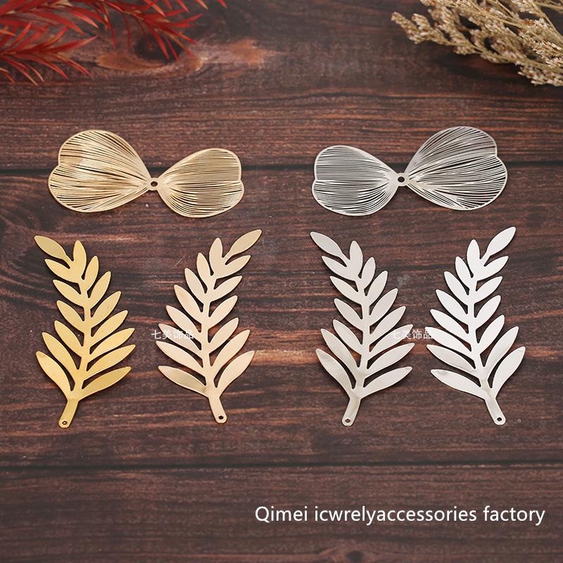 handmade wedding bridal hair accessories material gold silver 8 words flower piece antique style wedding corsage accessories leaf accessories full figure