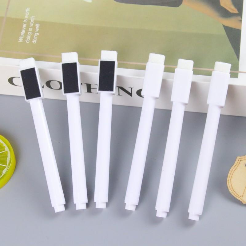 with brush head white liquid chalk blackboard pen with magnetic erasable dust-free environmentally friendly led light board pen water-based fluorescent pen full figure