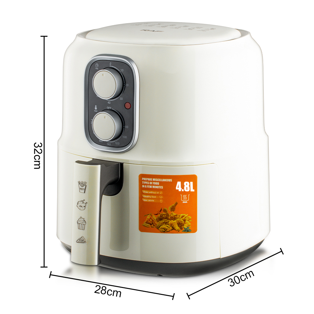 RAF European standard cross-border air fryer, large capacity 4L multi-functional household electric fryer, visual intelligent touch screen, oil-free Item Picture