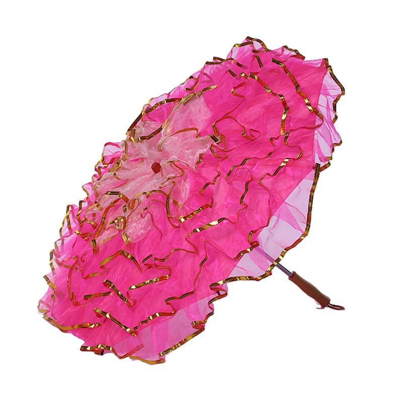 factory direct sales adult costume umbrella gauze performance craft umbrella dance props chinese peony umbrella one piece dropshipping Item Picture