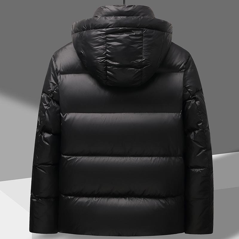 Black Gold Winter New Extremely Cold down Jacket Men's Bread Coat Thickened Cold Protection Warm Leisure Black Gold down Jacket Men Specification drawing