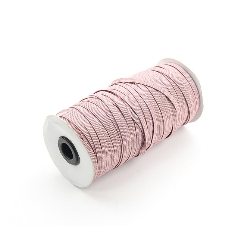 1cm Light Pink Gold Silk Horse Band High Elastic Horse Running Elastic Band Wholesale Elastic Band Wide Flat Elastic Band Accessories full figure