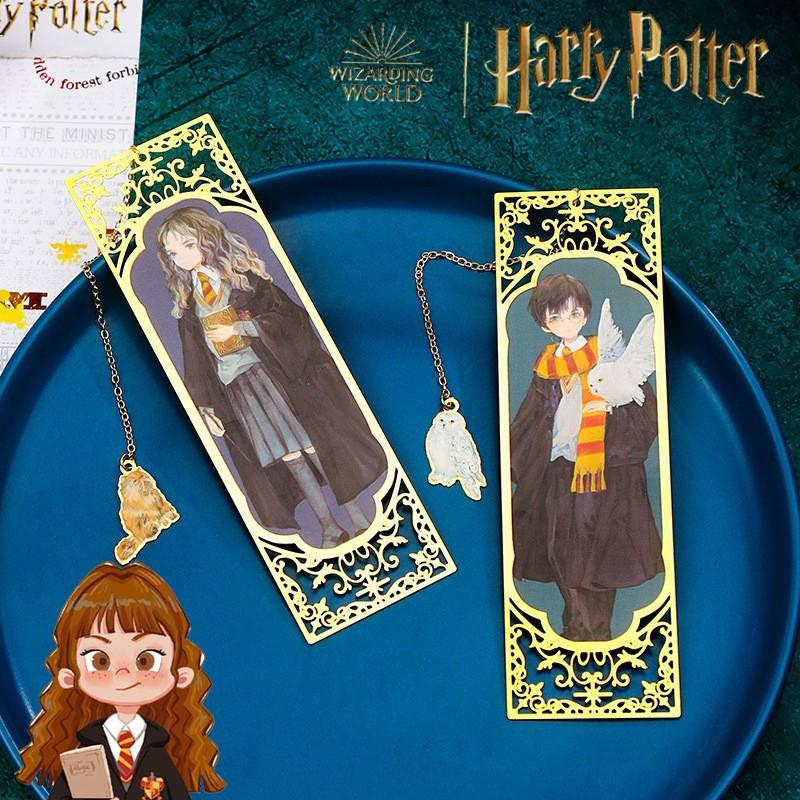 harry potter peripheral metal bookmark ruler cartoon genuine co-branded birthday gift mirole malfoy stationery fashion