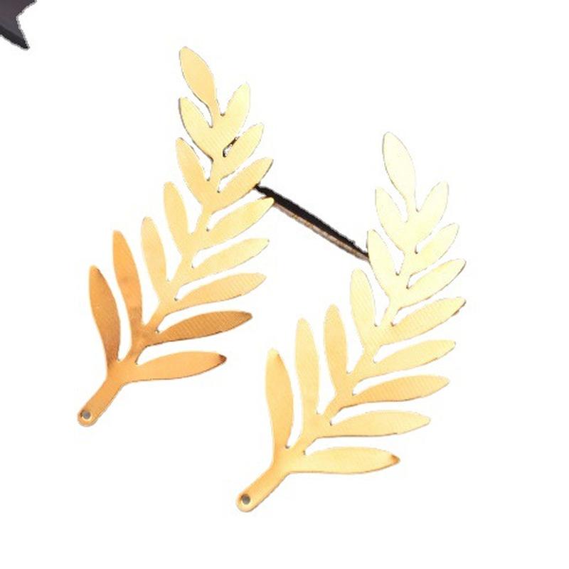 handmade wedding bridal hair accessories material gold silver 8 words flower piece antique style wedding corsage accessories leaf accessories Item Picture