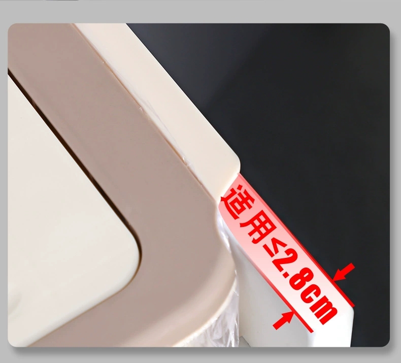 W71-6004 Kitchen sliding lid trash can hanging vegetable peel Kitchen garbage collection pail Large trash basket undefined