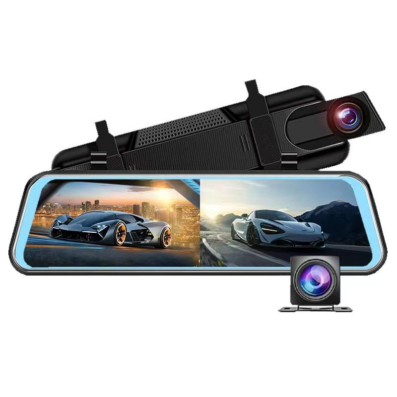 10-inch large screen streaming media wifi driving recorder dual-channel hd 1080p recorder driving recorder dvr