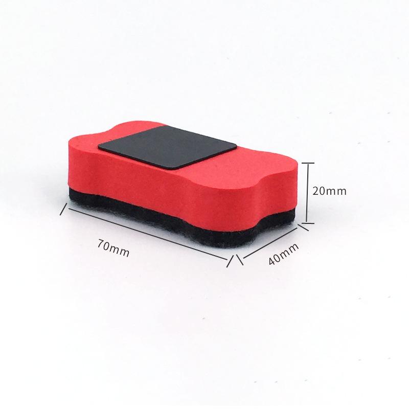 oak magnetic adsorbable whiteboard brush blackboard eraser felt children's chalk brush dog bone eva magnetic whiteboard eraser Application Scenario