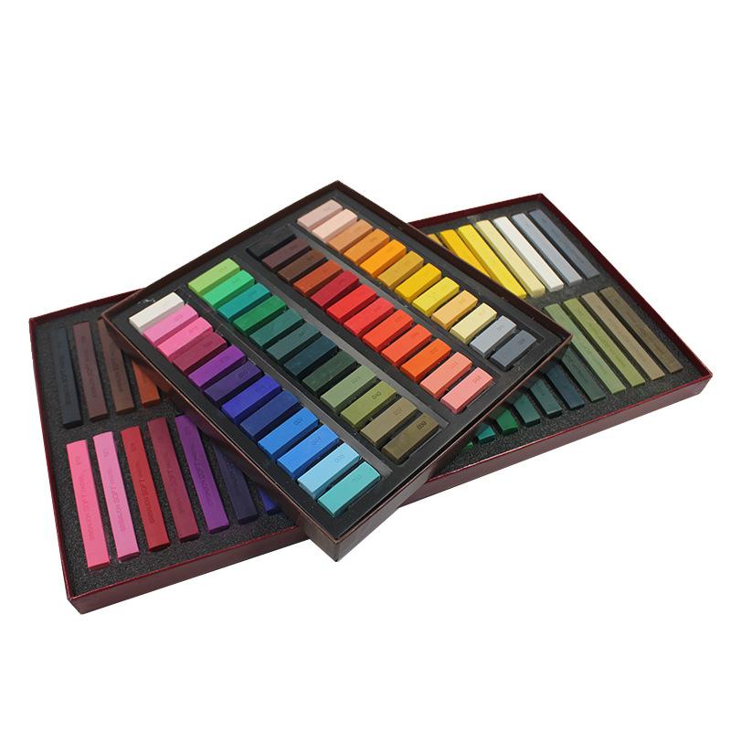 Marley Chalk 24 Colors Magic Marker Pen Hair Dyeing Stick Pastel Brush 36 Colors Sketch Chalk Famille Rose Stick Conte Crayon Item Picture