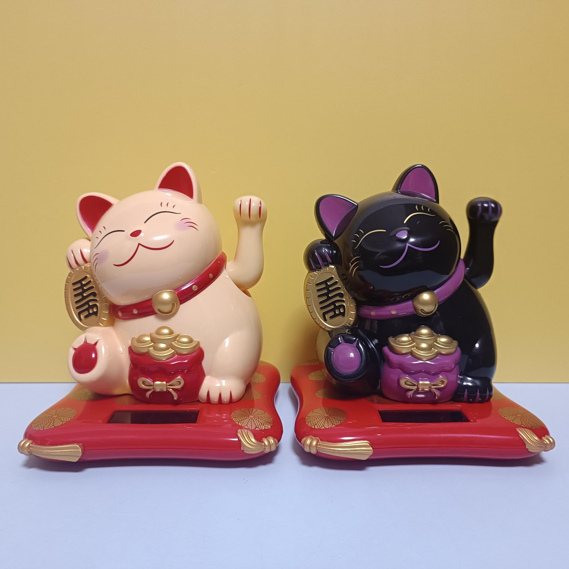 creative best-seller solar zhao caicat car safety decoration opening ornament desktop large waving fortune cat Application Scenario