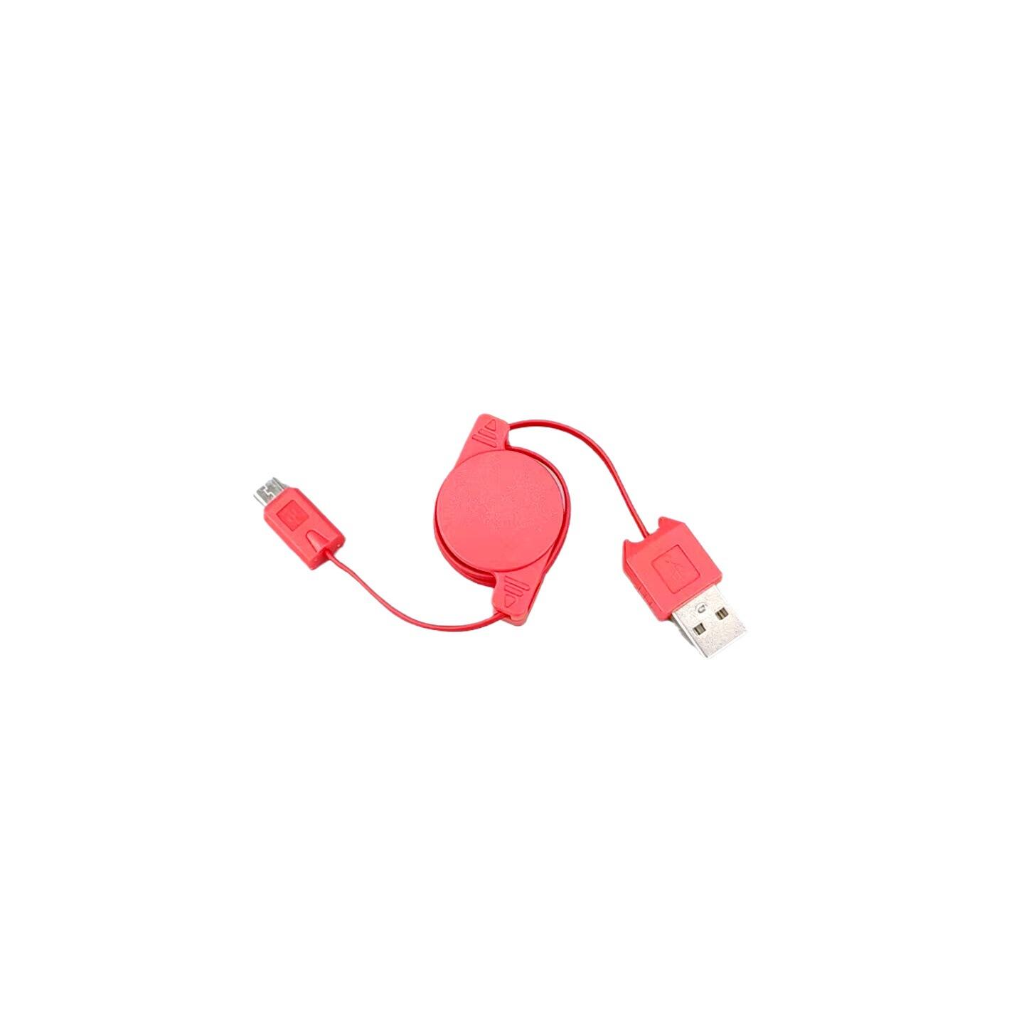 factory direct sales usb automatic shrink android mobile phone charging telescopic cable with data transmission Item Picture