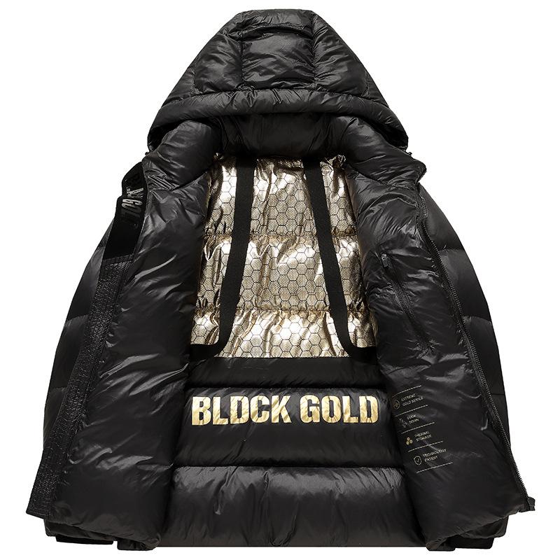 Black Gold Winter New Extremely Cold down Jacket Men's Bread Coat Thickened Cold Protection Warm Leisure Black Gold down Jacket Men Application Scenario