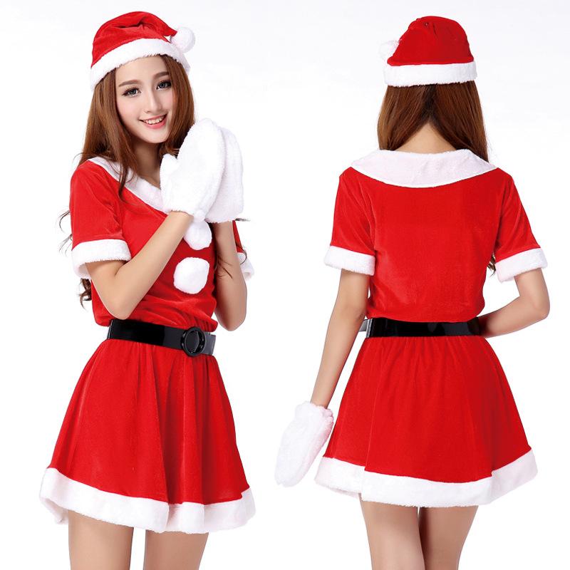 new christmas performance wear cosplay cosplay costume sexy santa claus costume sd-9 full figure