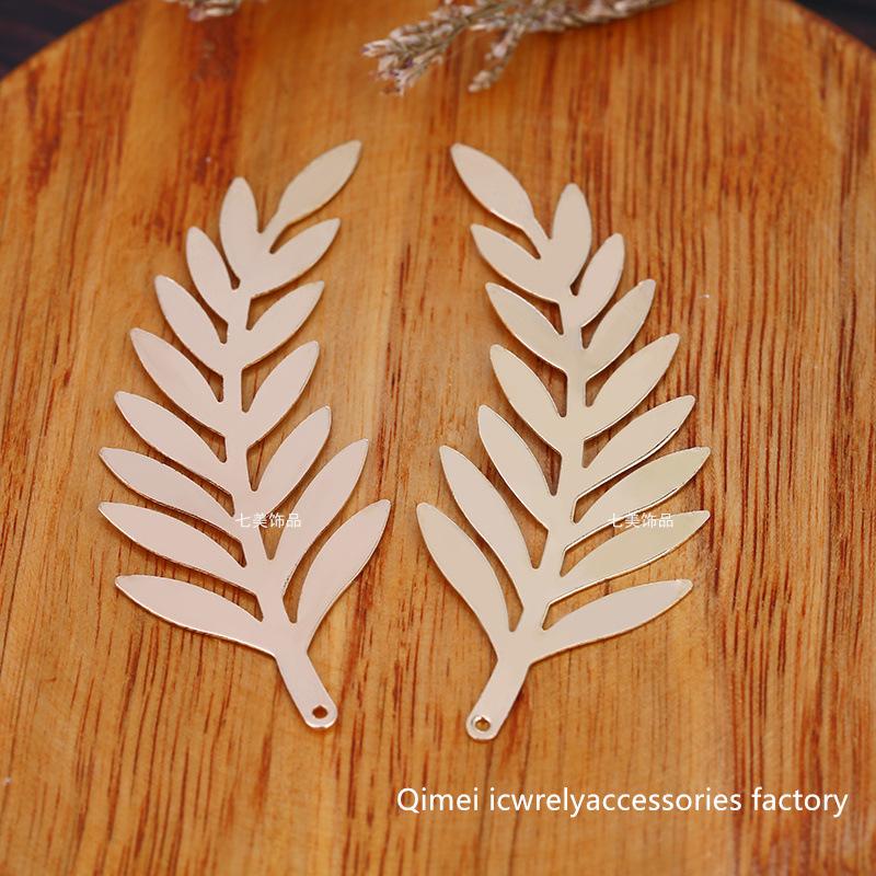 handmade wedding bridal hair accessories material gold silver 8 words flower piece antique style wedding corsage accessories leaf accessories Specification drawing