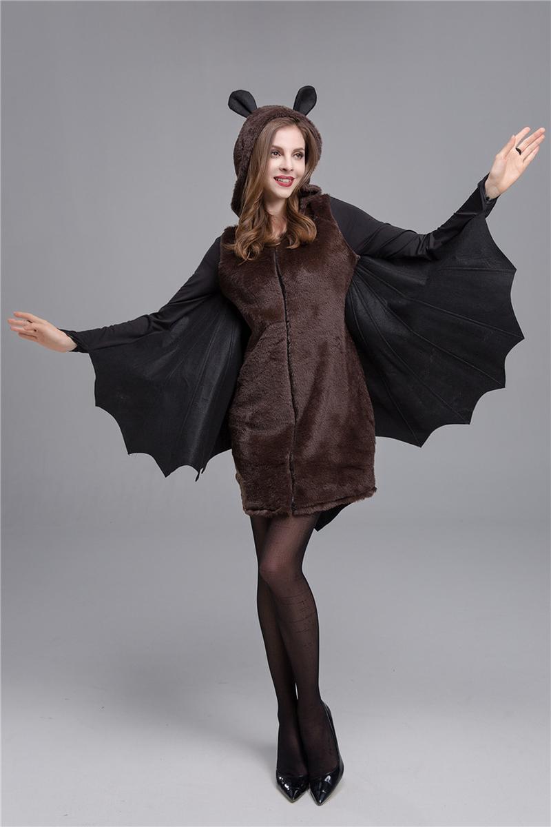 halloween dress up costume europe and america cross border women's clothing halloween costume horror bat ghost costume party performance wear Application Scenario