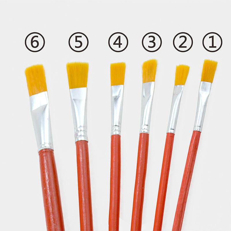 nylon hair red rod oil brush for children acrylic paint water chalk watercolor pen set art painting paint pen Application Scenario