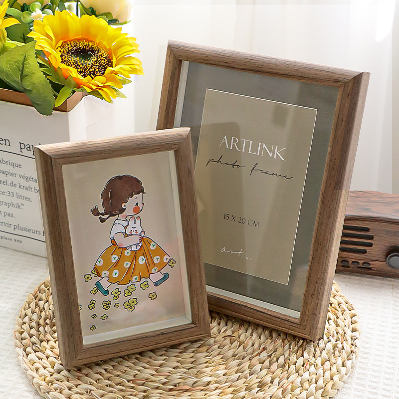 相框/相框摆台/塑胶相框/相框玻璃/实木画框40x70产品图