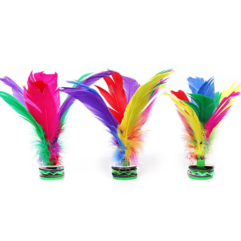 children's shuttlecock kindergarten primary school beginner training competition universal color feather lotus handmade shuttlecock full figure