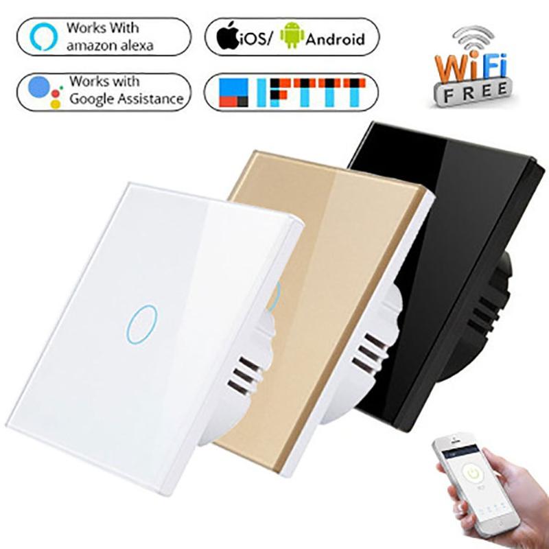 touch switch european standard british standard supports smart life/graffiti smart wifi remote control switch wifi + rf433