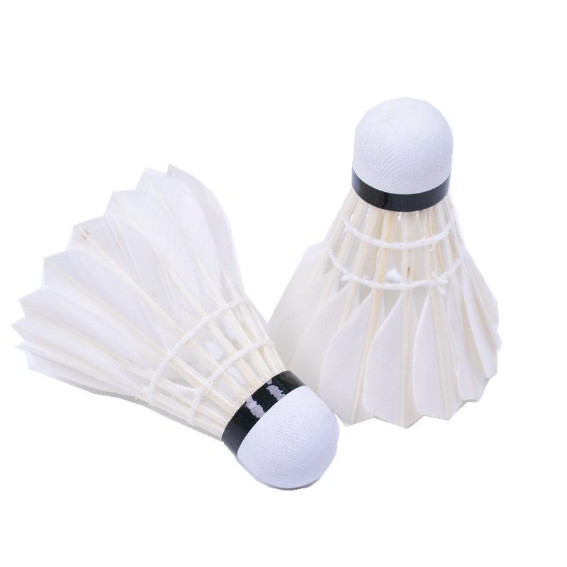 factory direct sales entertainment 3 pack duck feather shuttlecock resistant to playing badminton training ball beginner affordable badminton Item Picture