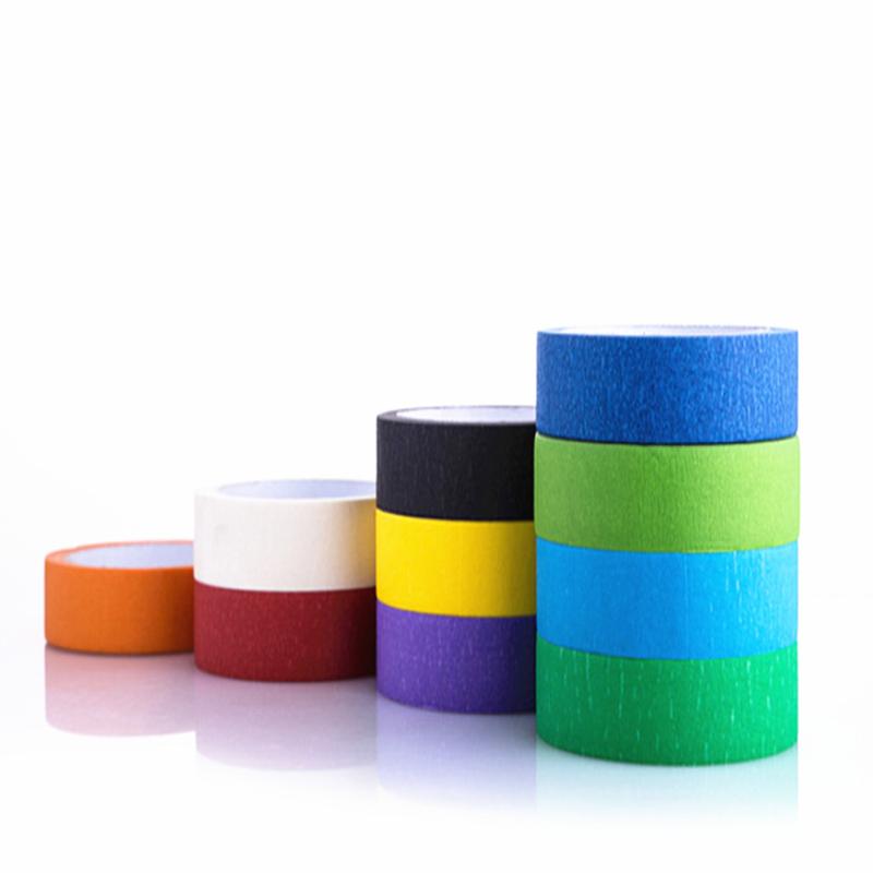 colored masking tape adhesive tape no residual adhesive traceless wall decoration beautiful seam paper spray paint cover art manual tearing diy Specification drawing