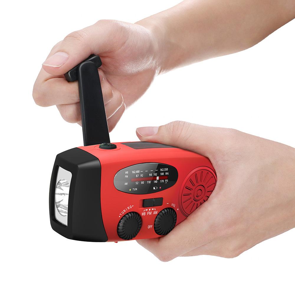 emergency radio combat readiness multifunctional radio of power generator outdoor portable cross-border solar radio details Picture