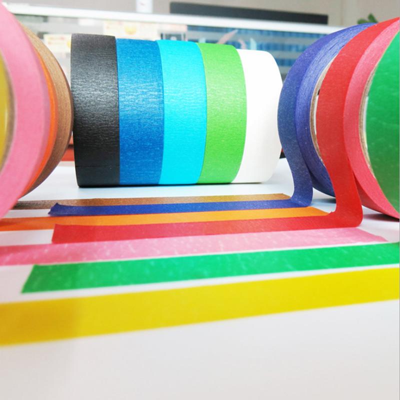 colored masking tape adhesive tape no residual adhesive traceless wall decoration beautiful seam paper spray paint cover art manual tearing diy Application Scenario