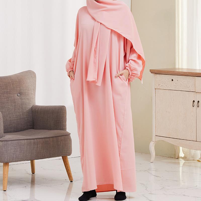 Xg2057 Cross-Border Women's Clothing Dress Middle East Turkey Hijab Robe Dress Specification drawing
