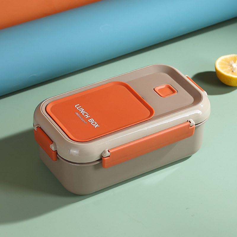 Y142-351 North European color stainless steel lunch box lunch box for students and office workers lunch box with fork and spoon lunch box Item Picture