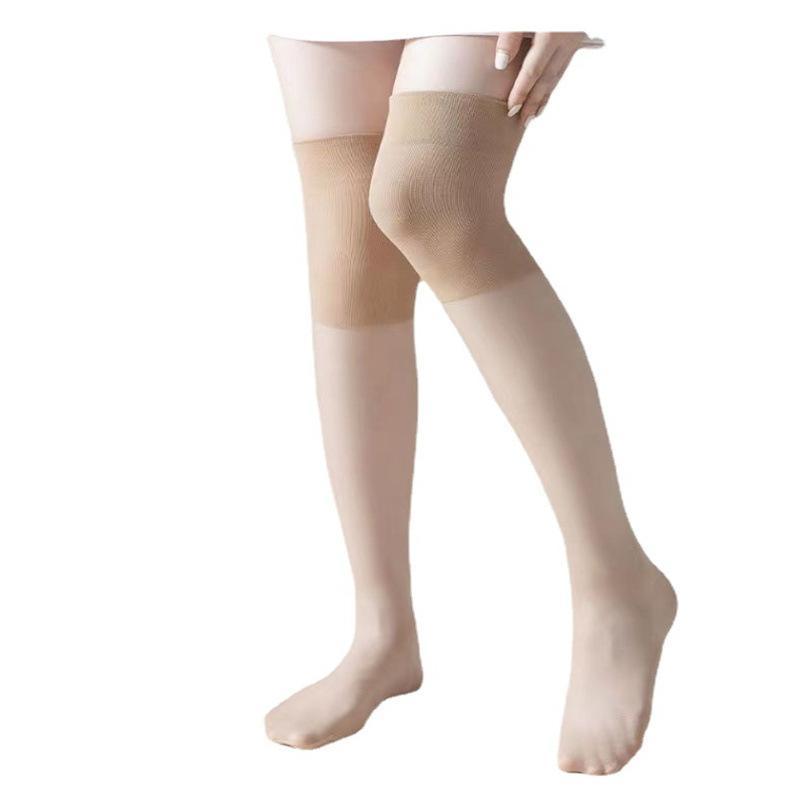 summer air-conditioning kneecap stockings stockings stockings cored silk anti-snagging non-silk cold leggings sexy high tube knee socks Item Picture