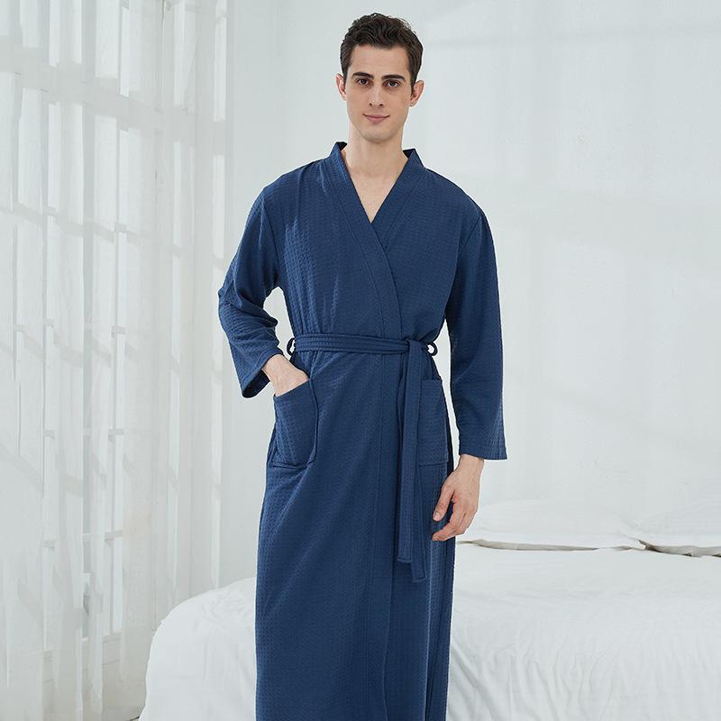 waffle bathrobe thin robe couple Application Scenario