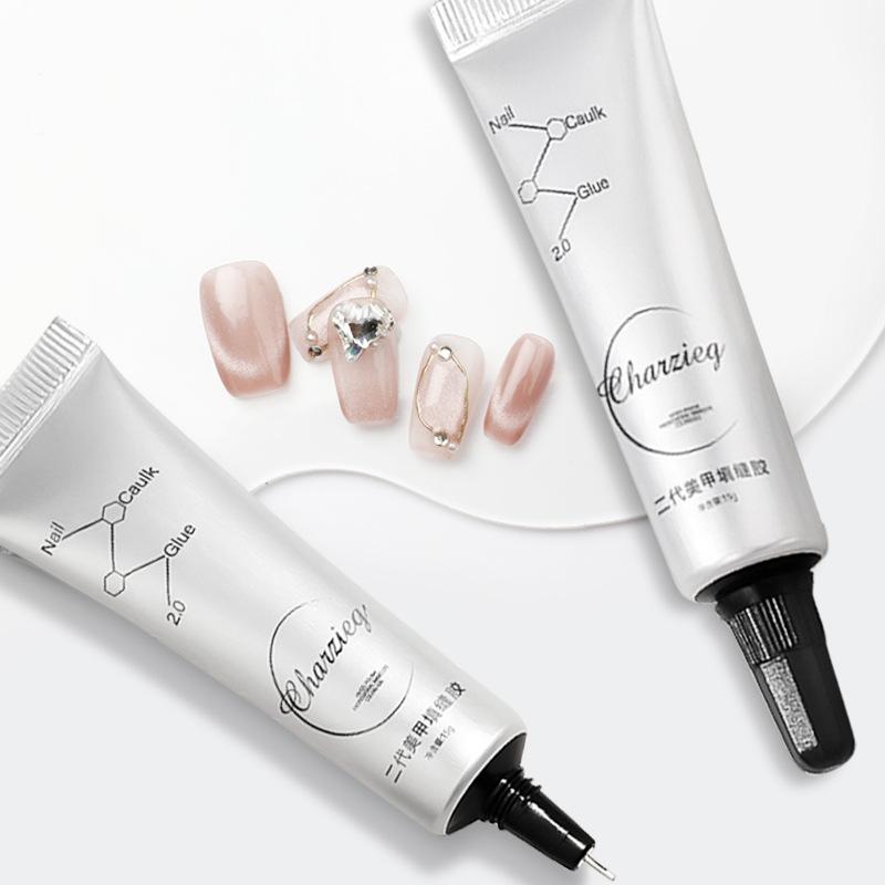caulking glue uv polish nail art disposable rhinestone sticking glue non-flowing strong adhesiven glue special firm wear nail factory wholesale Application Scenario